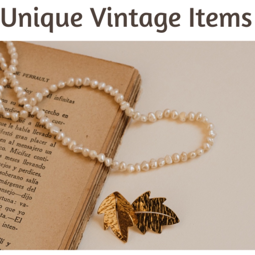 Unique Vintage Items Sign